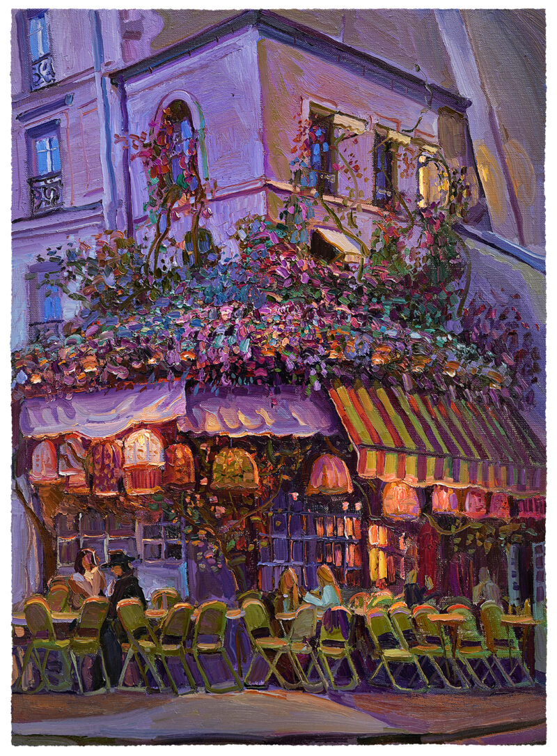 Evening at the Corner Café / Print