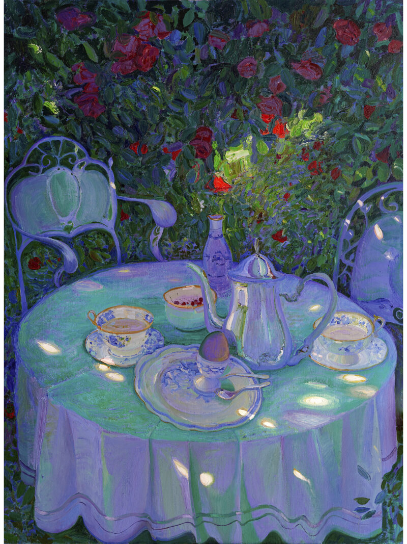 Petit déjeuner au jardin