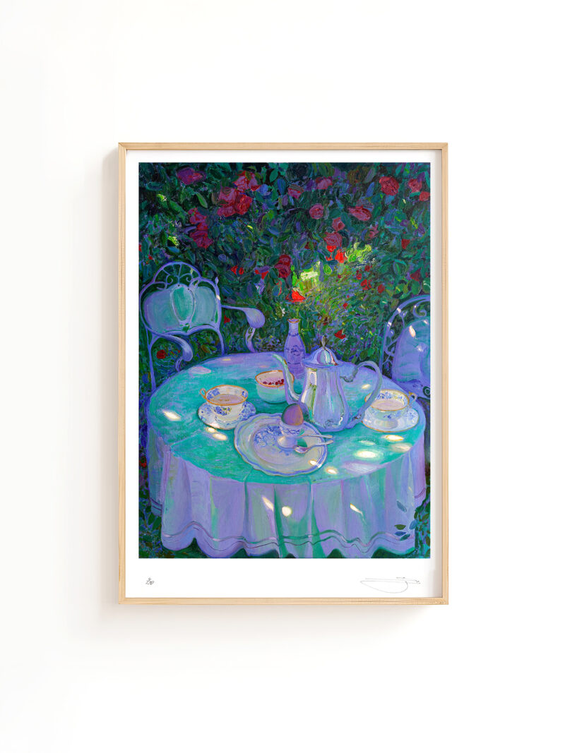Petit déjeuner au jardin